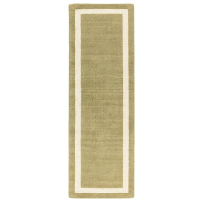 Albi Green Runner – Bold Minimalist Elegance and Natural Wool Luxury