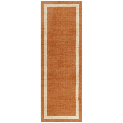 Albi Orange Runner – Bold Vibrant Elegance and Natural Wool Luxury
