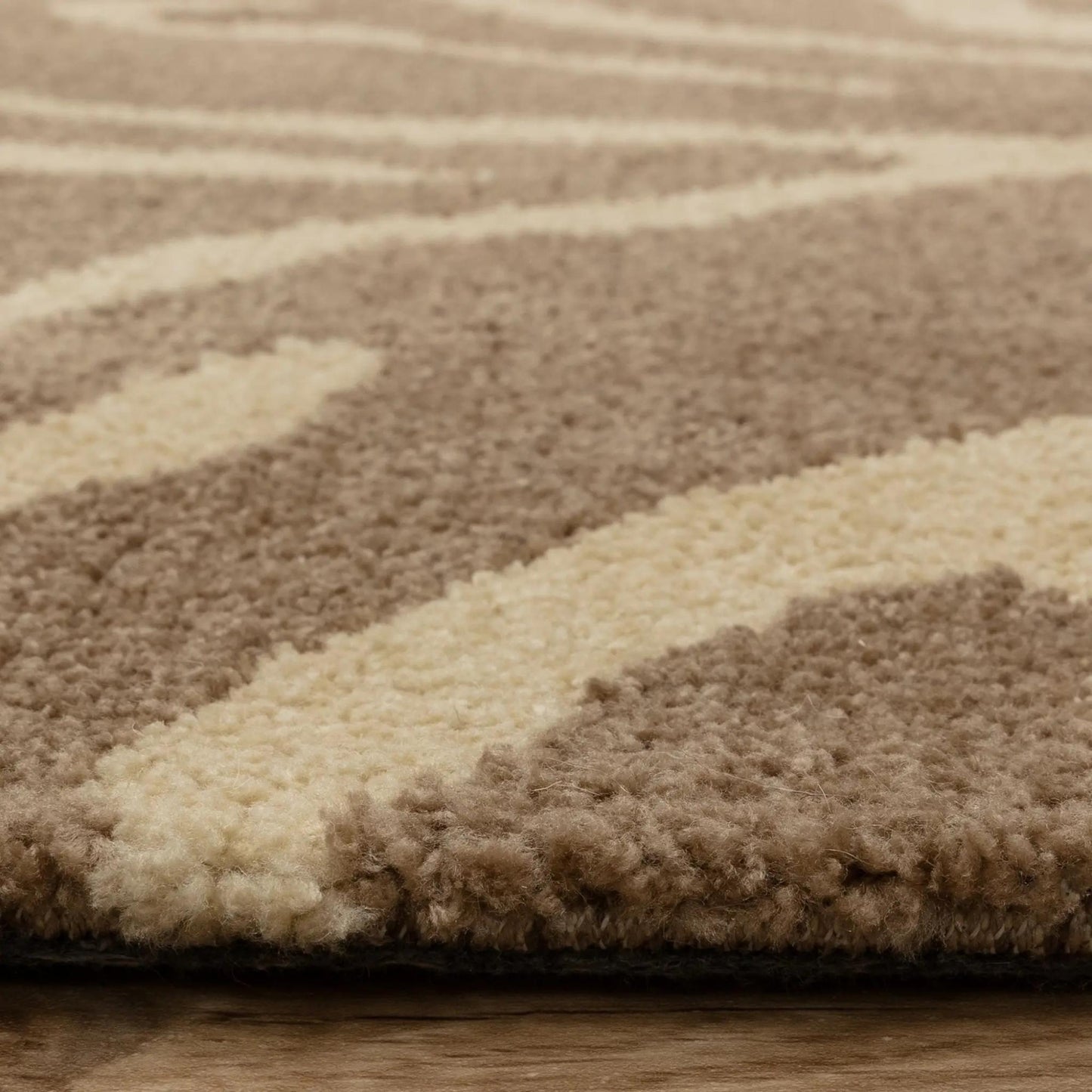 Wilder Tiger Taupe Animal Inspired Beige/Natural Rug – Modern Soft Textured Polyester Carpet