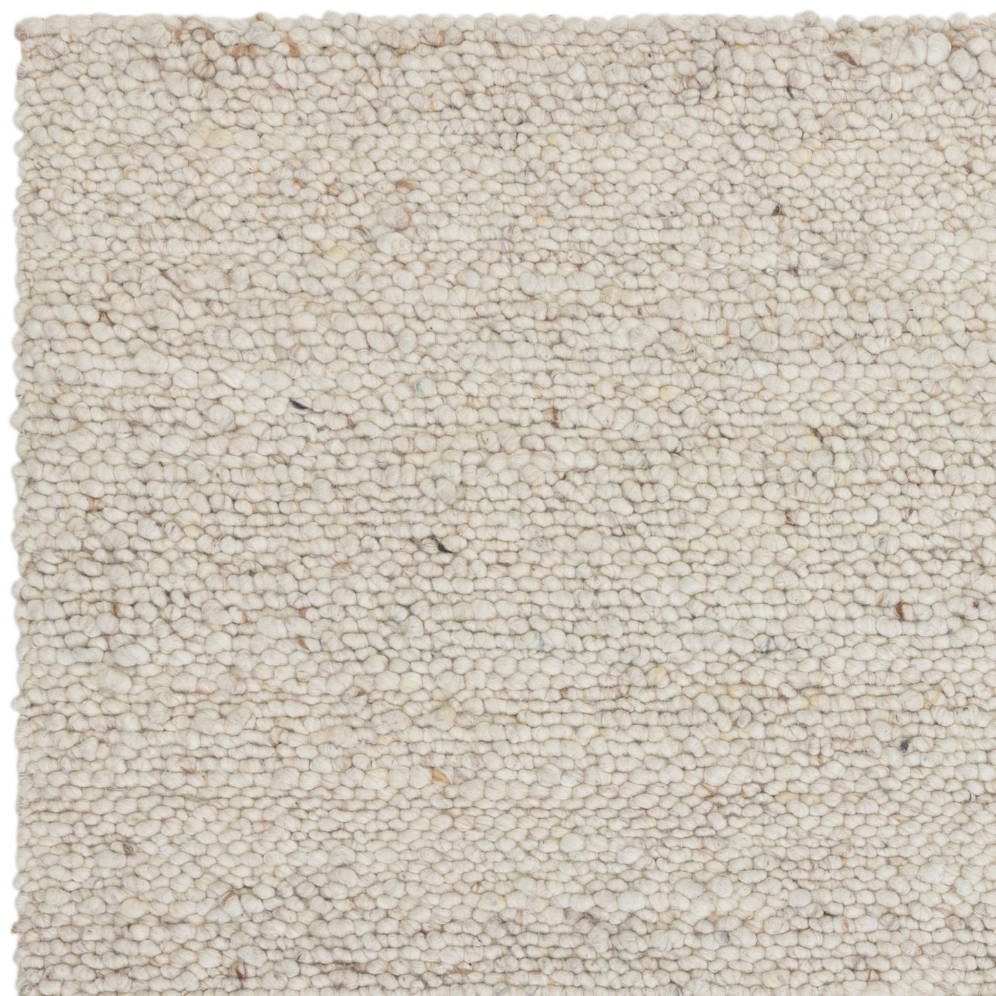 Adler Hand Woven Boucle Wool Ivory Rug – Natural & Sustainable Luxury