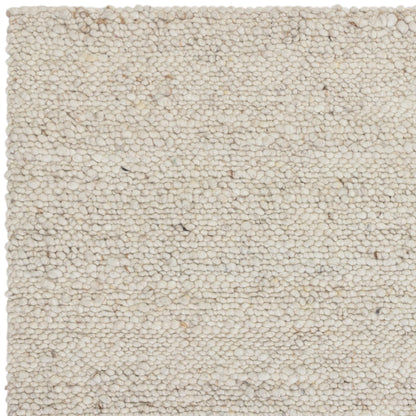 Adler Hand Woven Boucle Wool Ivory Rug – Natural & Sustainable Luxury