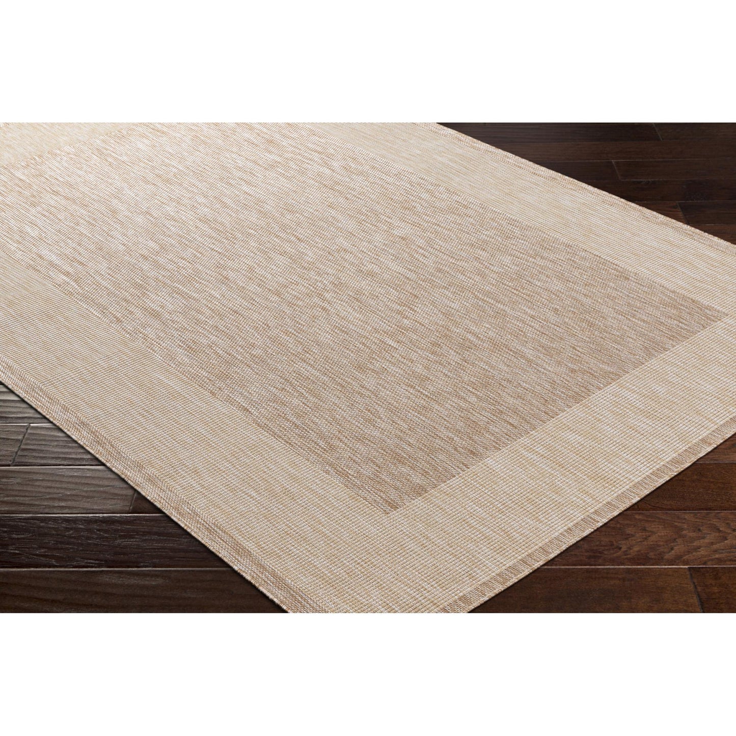 Tuareg TRG2368 Bordered Boho Beige Patio & Garden Indoor & Outdoor Rug