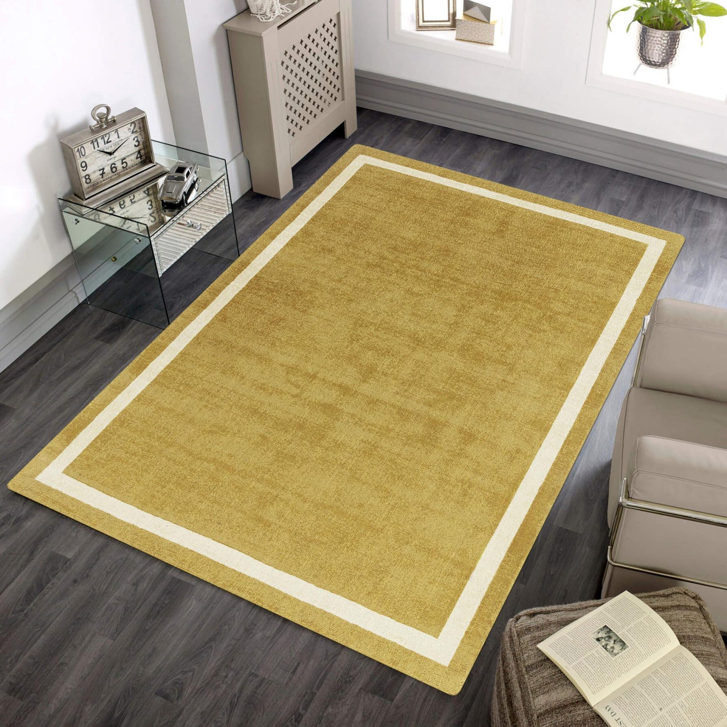 Albi Ochre Yellow – Bold Minimalist Elegance and Natural Wool Luxury