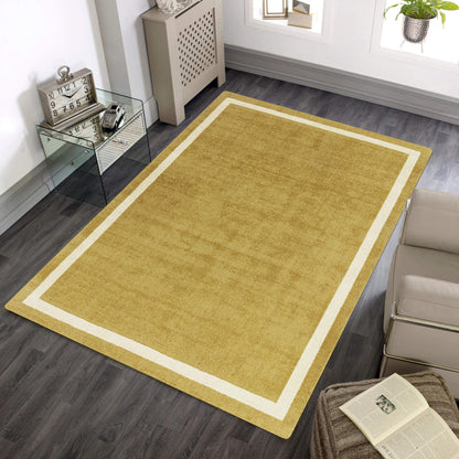 Albi Ochre Yellow – Bold Minimalist Elegance and Natural Wool Luxury