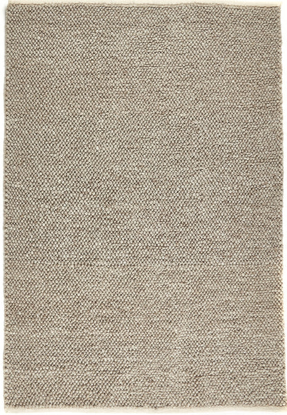 La Playa Hand Woven Pebble Wool Rug in Rustic Beige