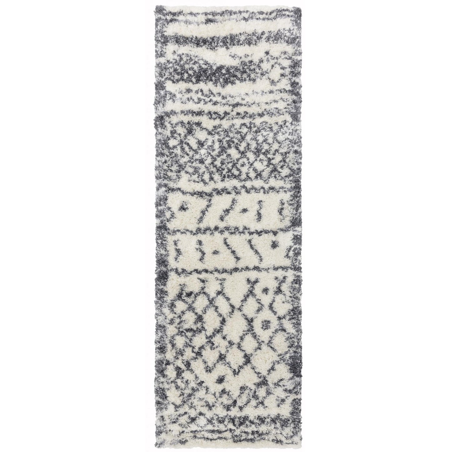 Alto AL04 Cream Grey – Bold Moroccan Intrigue and Soft Shaggy Comfort