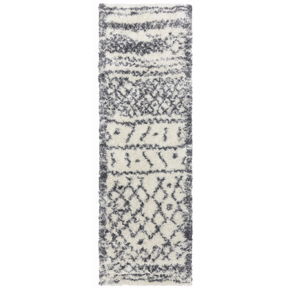 Alto AL04 Cream Grey – Bold Moroccan Intrigue and Soft Shaggy Comfort