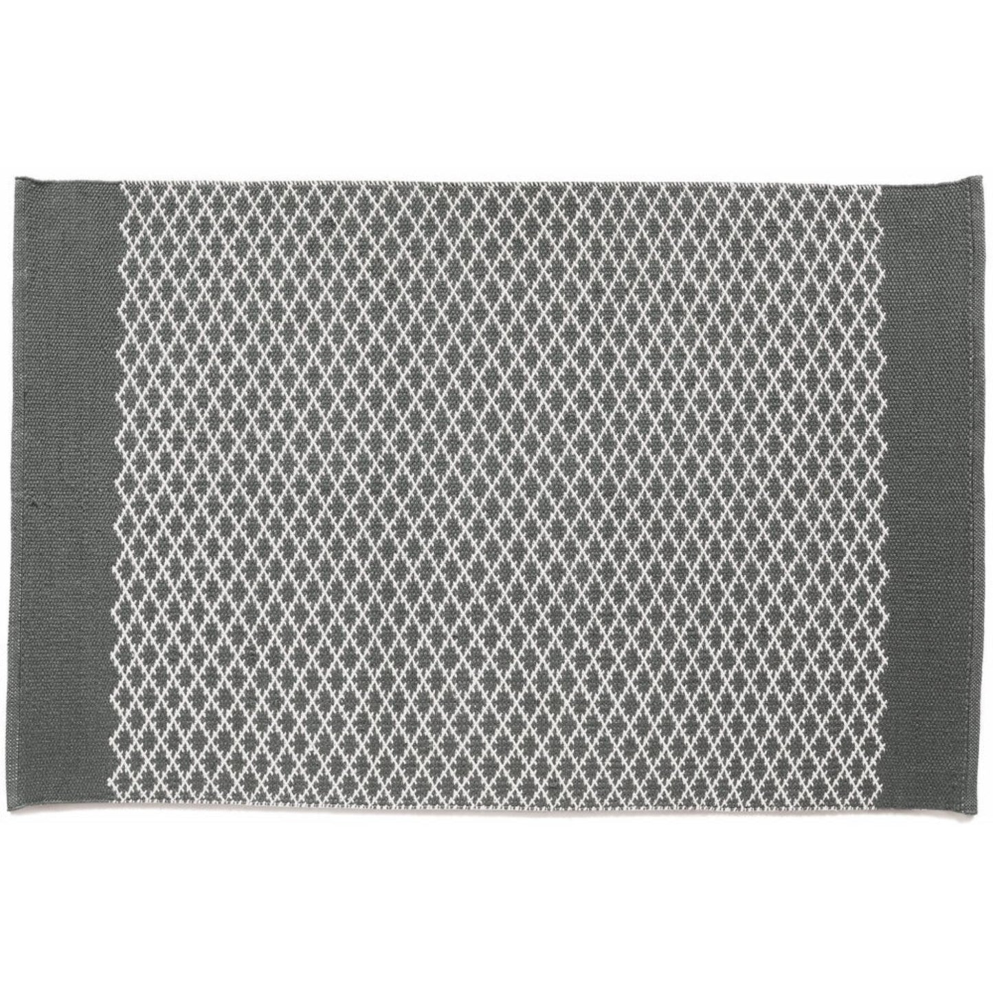 Hug Rug Woven Trellis Washable Indoor Outdoor Warm Grey