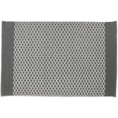 Hug Rug Woven Trellis Washable Indoor Outdoor Warm Grey