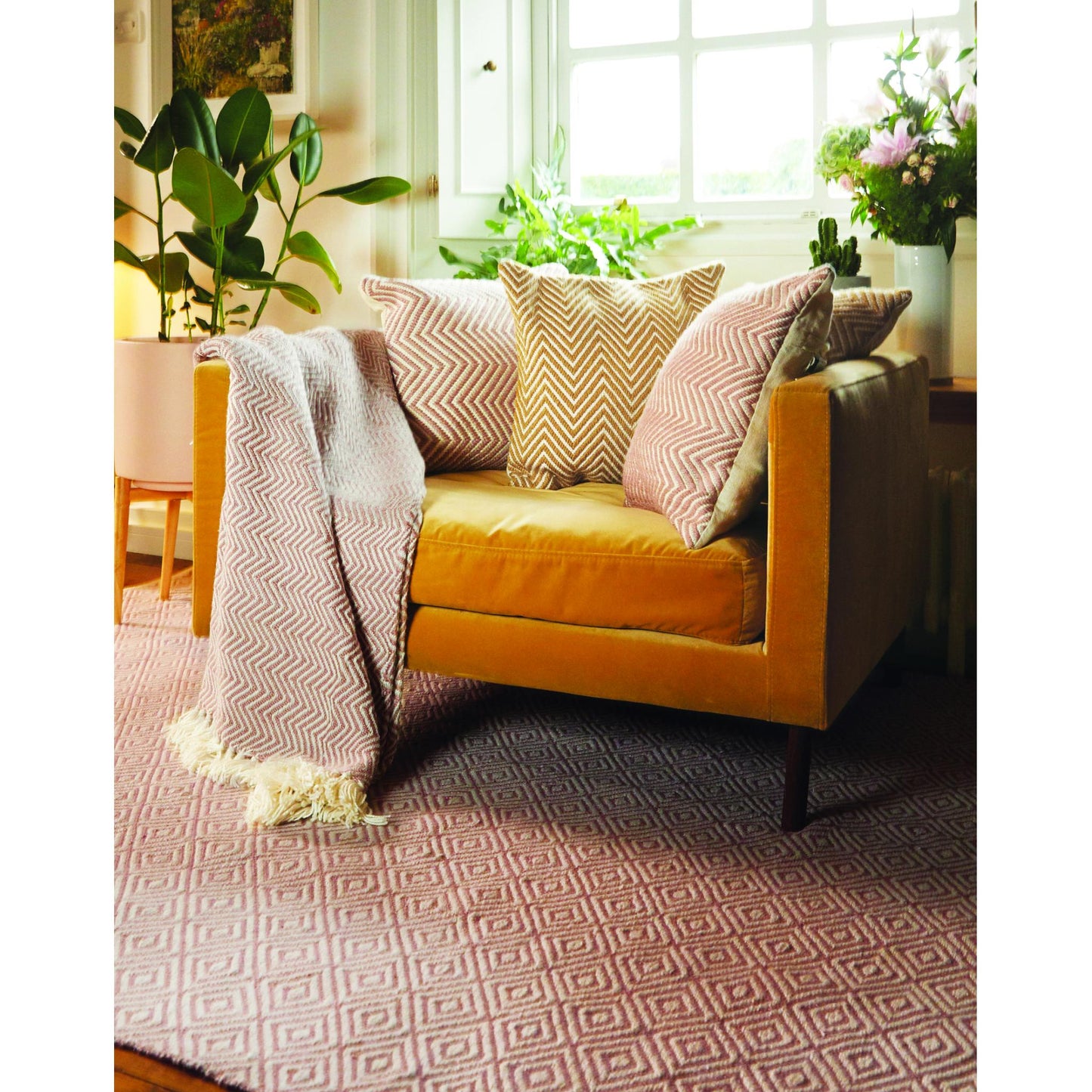 Hug Rug Woven Herringbone Throw Blanket Bed Sofa Chair Cover in 130 x180 cm