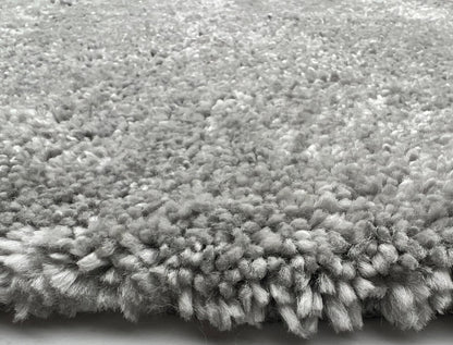 Waschbarer, zotteliger, weicher, flauschiger, rutschfester, maschinenwaschbarer Teppich von My Lux in Silber