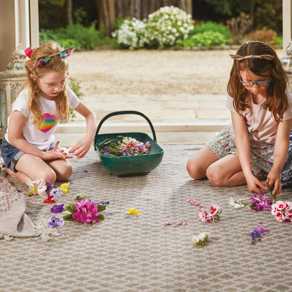Hug Rug Woven Trellis Washable Indoor Outdoor Rug Natural