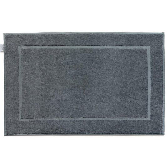 Hug Rug Bamboo Border Bath Mat Shower for Hotel and Bathroom Graphite Towel Mat in 50 x80 cm
