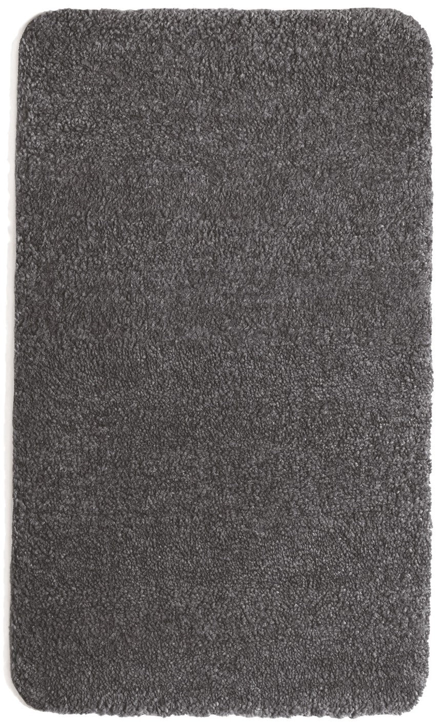 Waschbarer, zotteliger, weicher, flauschiger, rutschfester, maschinenwaschbarer Teppich von My Lux in Anthrazitgrau