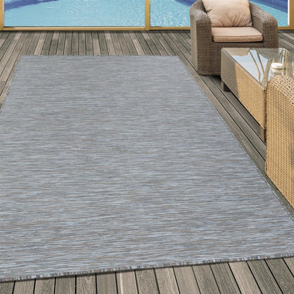 Mambo 2000 Modern Taupe Textured Indoor & Outdoor Flatweave Rug