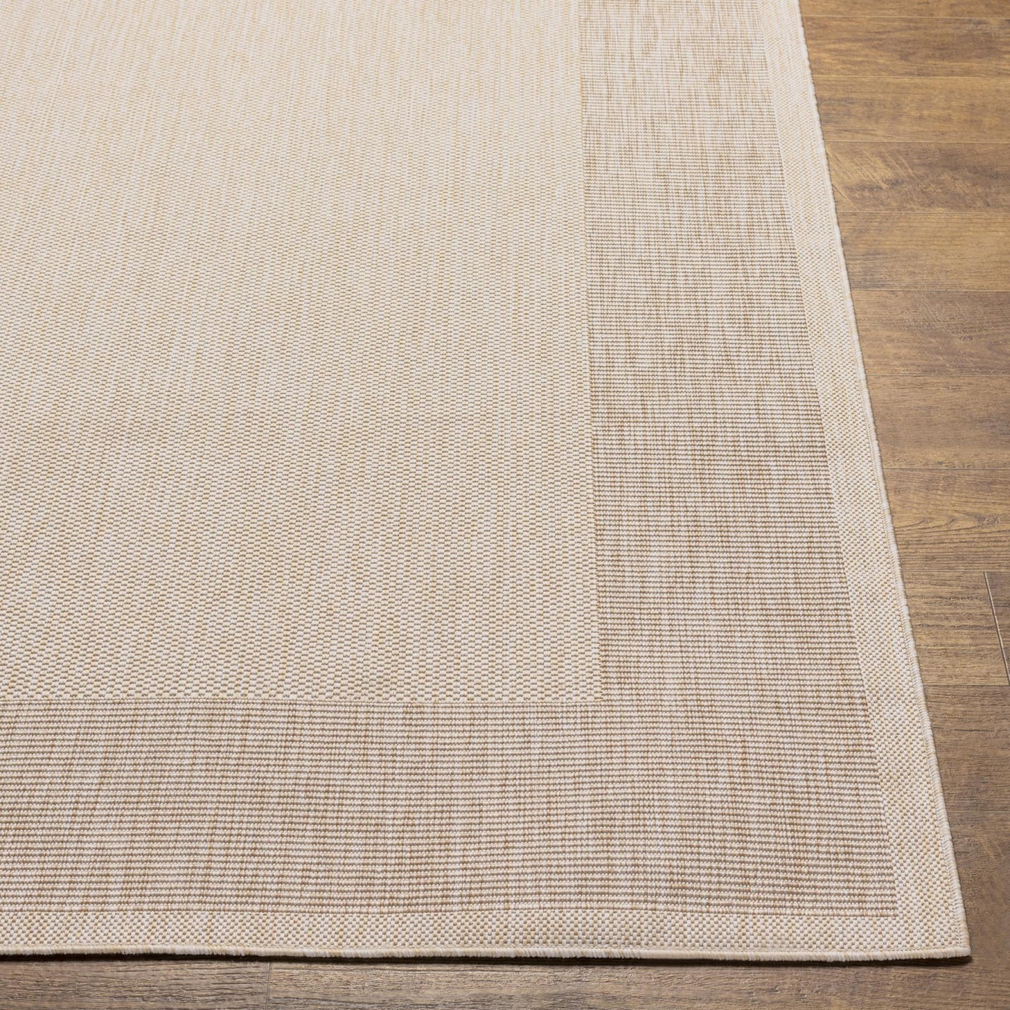 Tuareg TRG2368 Bordered Boho Beige Patio & Garden Indoor & Outdoor Rug
