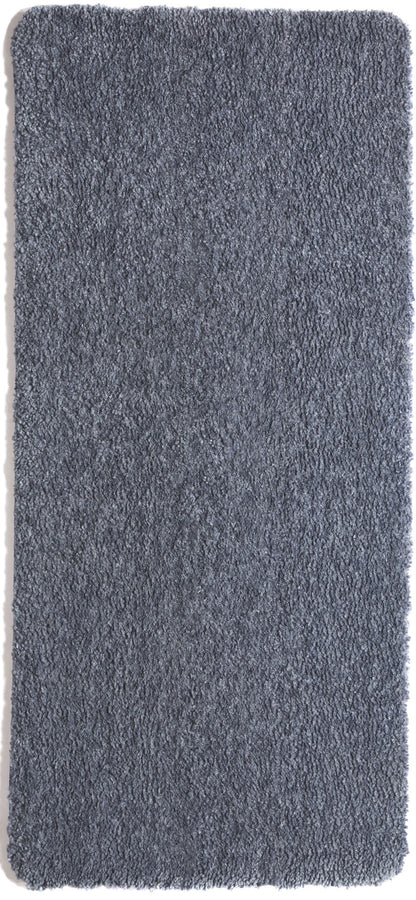 Waschbarer, zotteliger, weicher, flauschiger, rutschfester Teppich in Rauchblau von My Lux