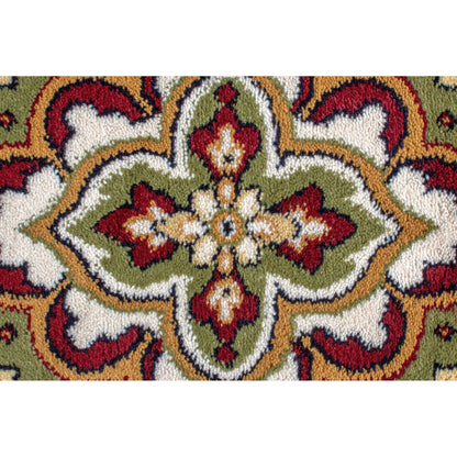 Sherborne Green Rug Traditional Classic Oriental Bedroom Living Room Rug