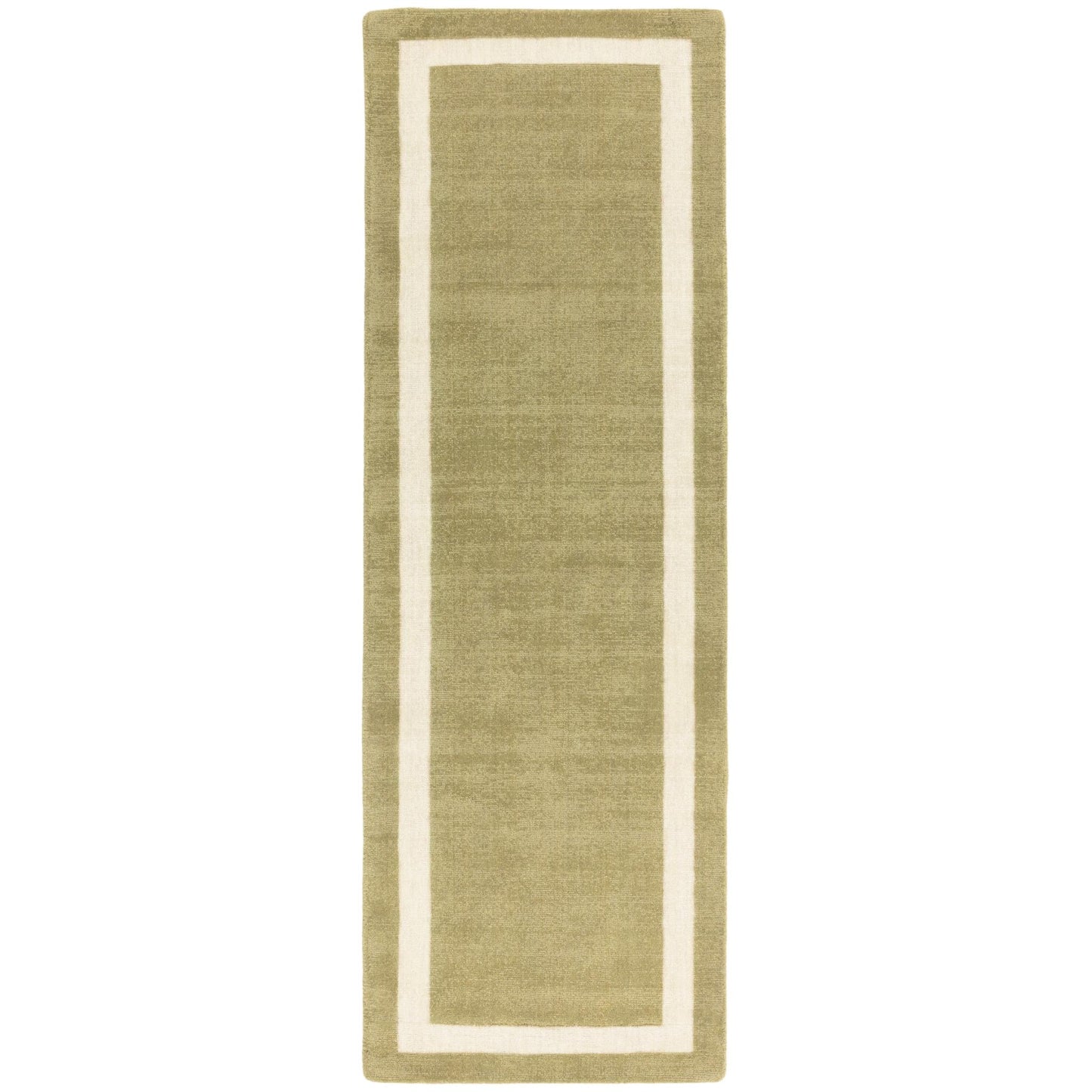 Albi Green Runner – Bold Minimalist Elegance and Natural Wool Luxury
