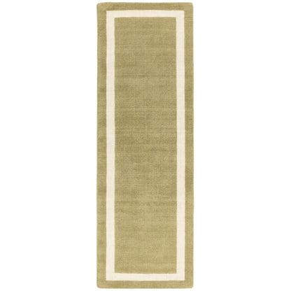 Albi Green Runner – Bold Minimalist Elegance and Natural Wool Luxury