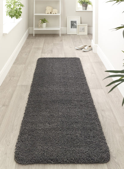 My Washable Shaggy Non-Slip Rug in Charcoal Grey