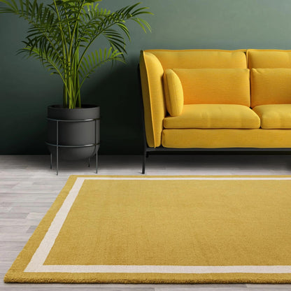 Albi Ochre Yellow – Bold Minimalist Elegance and Natural Wool Luxury
