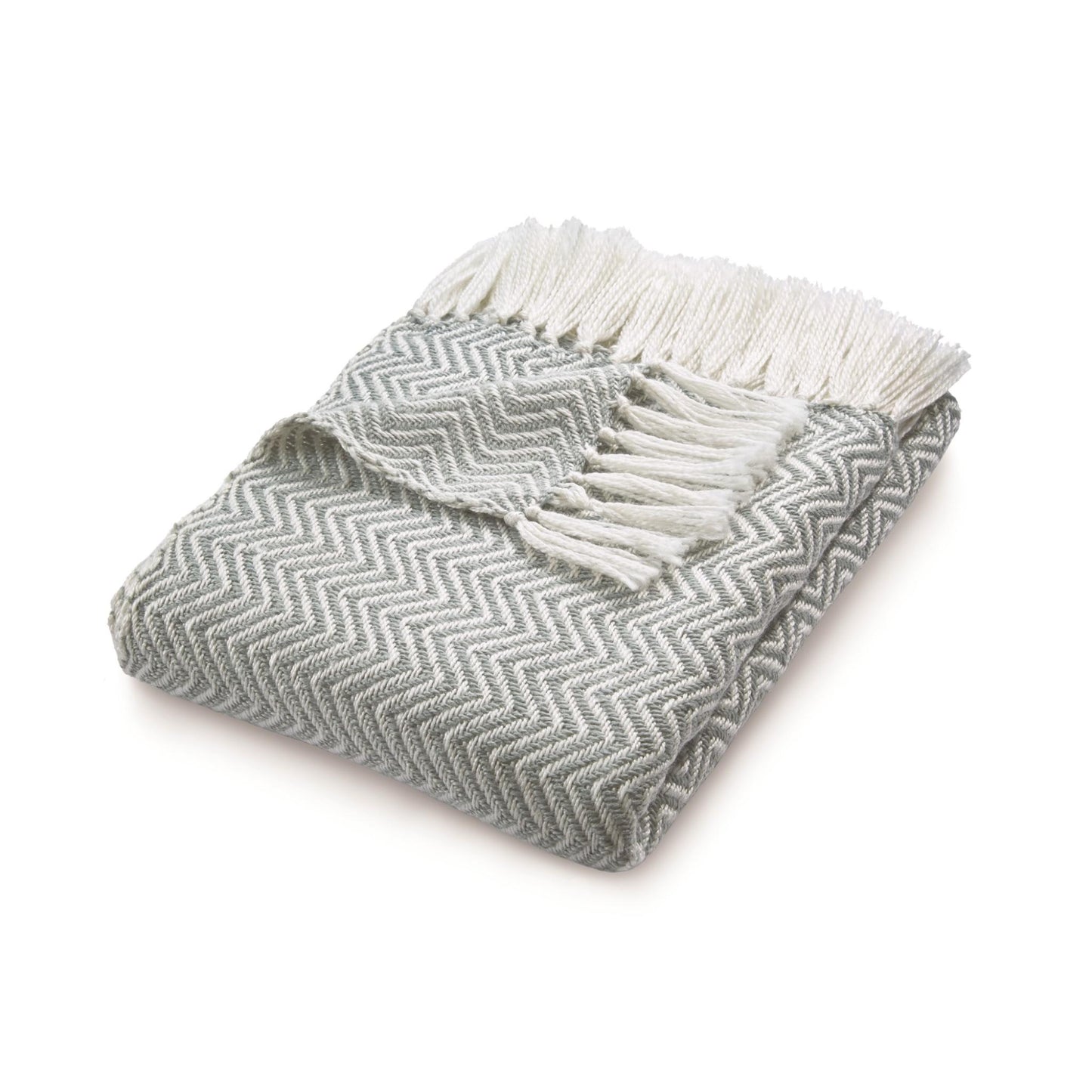 Hug Rug Woven Herringbone Throw Blanket Bed Sofa Chair Cover in 130 x180 cm