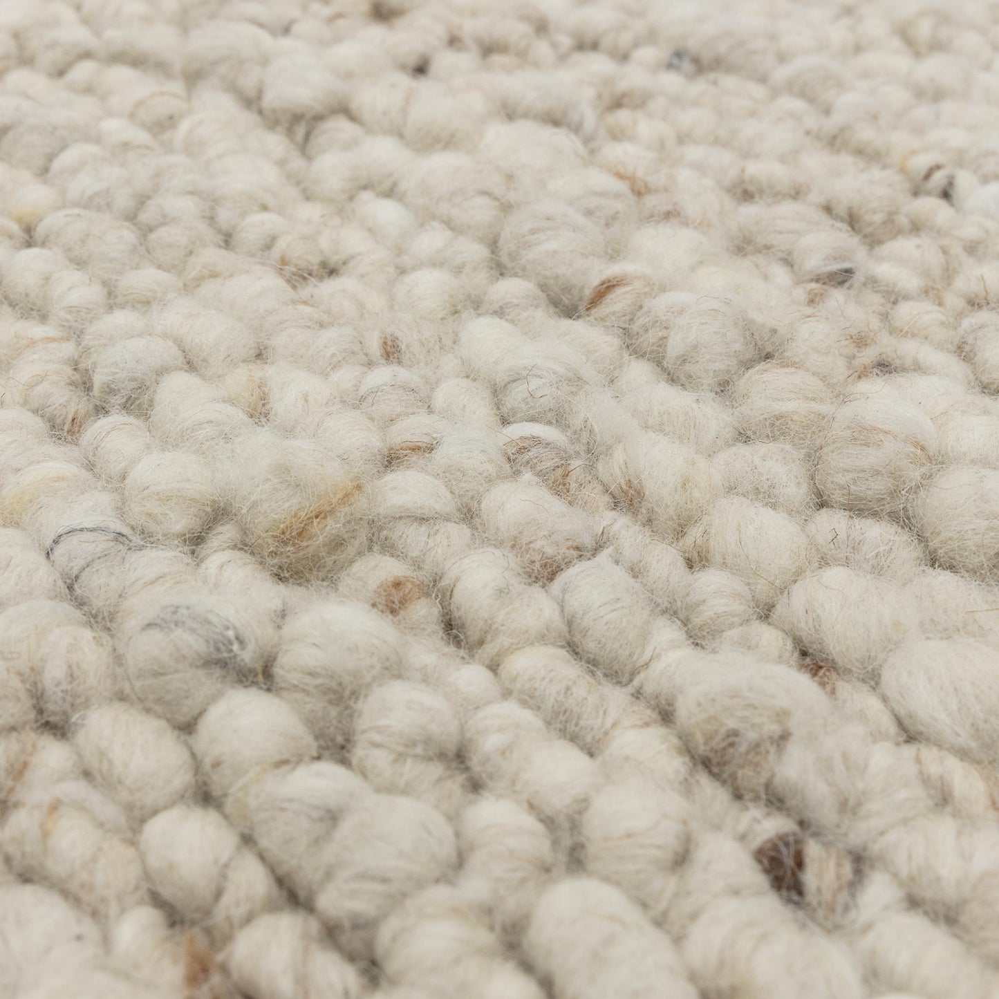 Adler Hand Woven Boucle Wool Ivory Rug – Natural & Sustainable Luxury