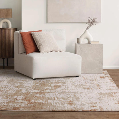 Anders AN02 Beige Natural Shimmer – Modern Boho Elegance and Silky Abstract Sophistication