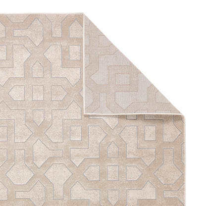 Origins Avanti Geometric Modern Classic Moroccan Soft Silky Rug in Natural