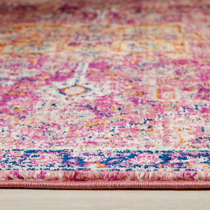 Origins Granada Traditional Bordered Rug & Hallway Runner in Ruby