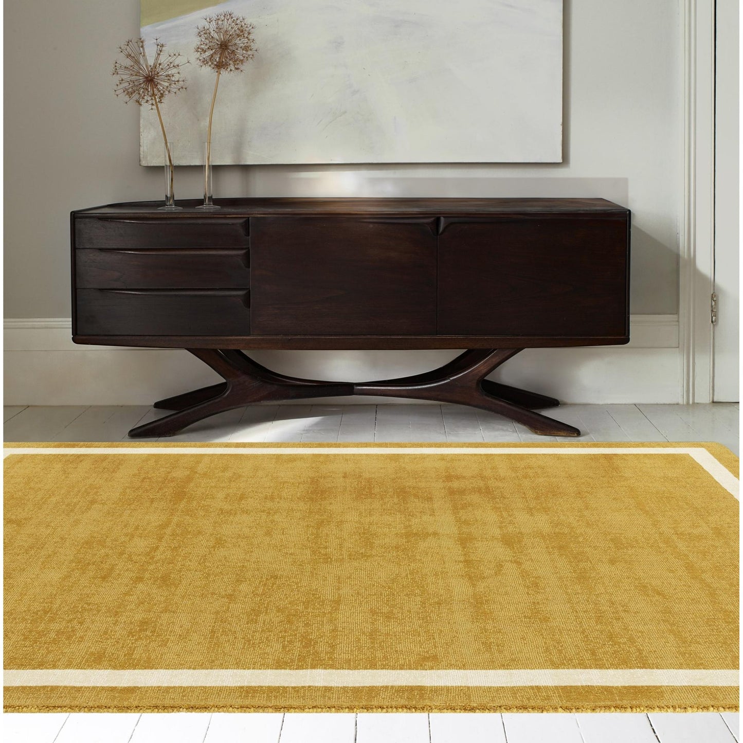 Albi Ochre Yellow – Bold Minimalist Elegance and Natural Wool Luxury