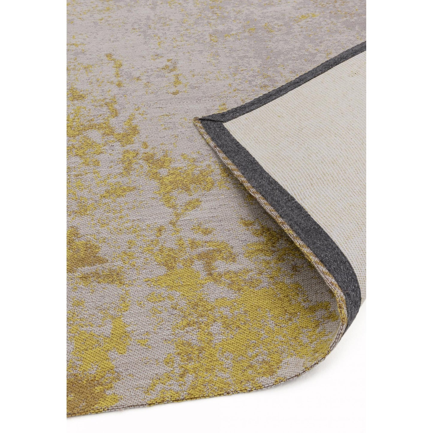 Dara  Abstract Ochre Modern Indoor & Outdoor Flatweave Rug