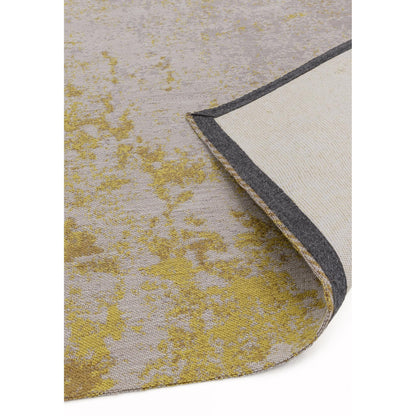 Dara  Abstract Ochre Modern Indoor & Outdoor Flatweave Rug