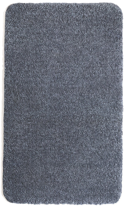 Waschbarer, zotteliger, weicher, flauschiger, rutschfester Teppich in Rauchblau von My Lux