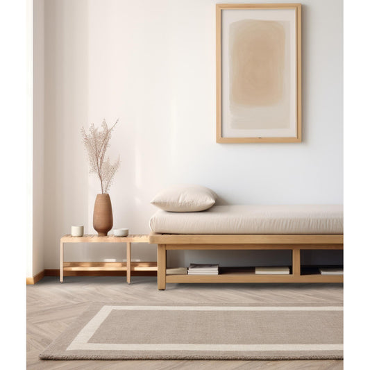 Albi Sand Beige Runner – Bold Minimalist Elegance and Natural Wool Luxury
