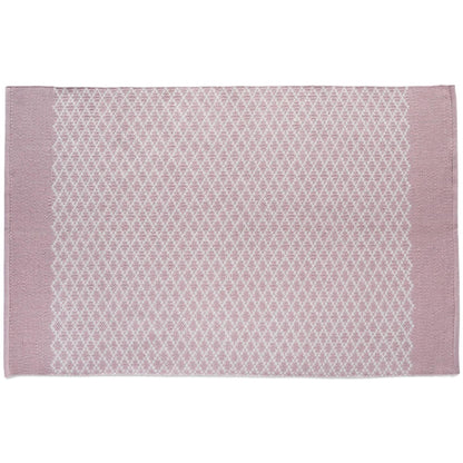 Hug Rug Woven Trellis Washable Indoor Outdoor Rose