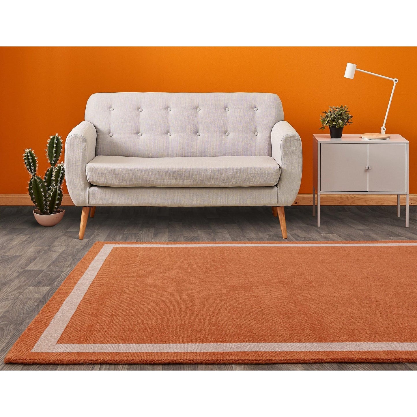 Albi Orange – Bold Minimalist Elegance and Natural Wool Luxury