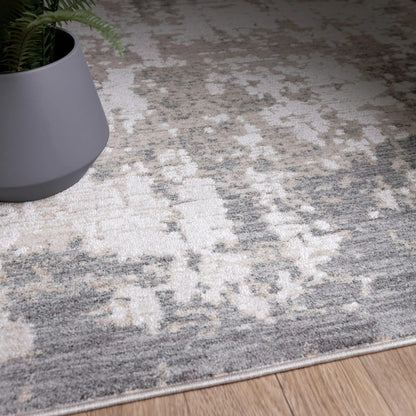 Anders AN01 Grey Shimmer – Modern Boho Elegance and Silky Abstract Sophistication