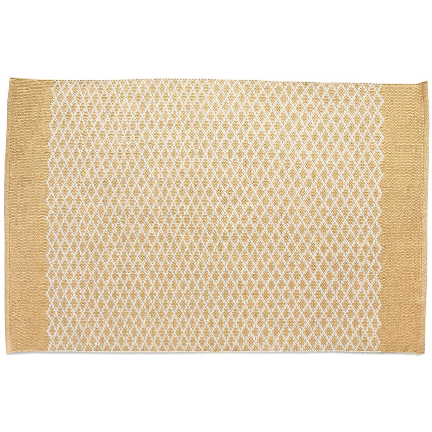 Hug Rug Woven Trellis Washable Indoor Outdoor Rug Gold