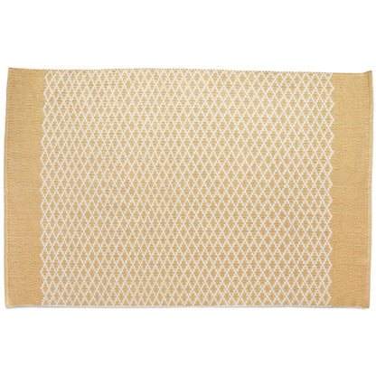 Hug Rug Woven Trellis Washable Indoor Outdoor Rug Gold
