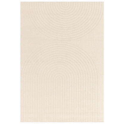Antibes AN08 Modern White Deco Indoor & Outdoor Geometric Flatweave Rug