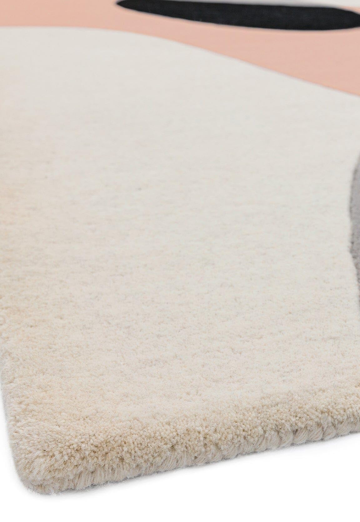 Matrix Arc Rug for Living Room Bedroom Soft Wool Hand Tufted Carpet Retro Geometric Multi Rug