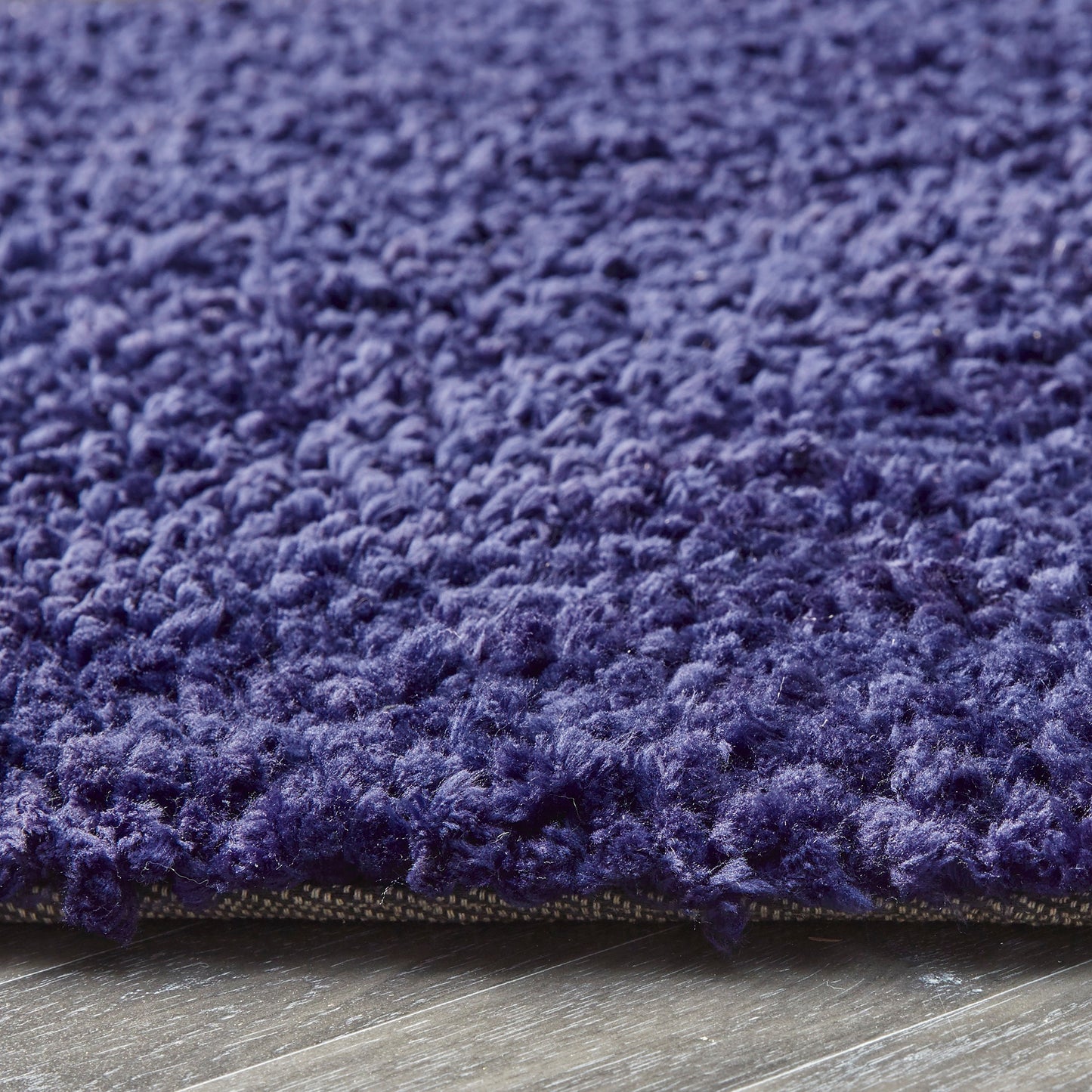 Origins Portland Modern Plain High Pile Super Soft Fluffy Shaggy Rug in Navy Blue