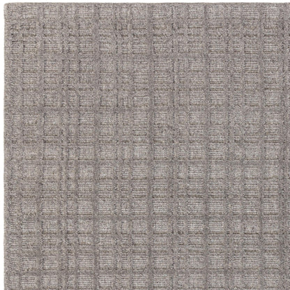 Thatch Taupe Handwoven Wool Rug – Neutral Checked Textured Carpet for Modern Interiors