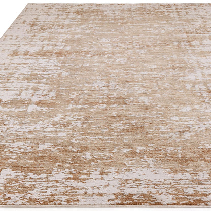 Anders AN03 Modern Boho Abstract Soft Silky Rug – Beige Natural