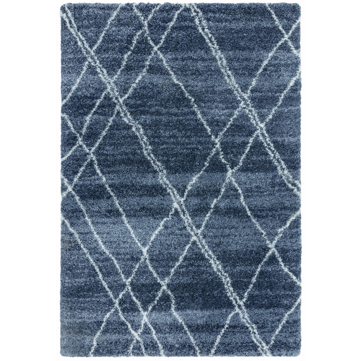 Alto AL01 Blue Cream – Bold Moroccan Intrigue and Soft Shaggy Comfort