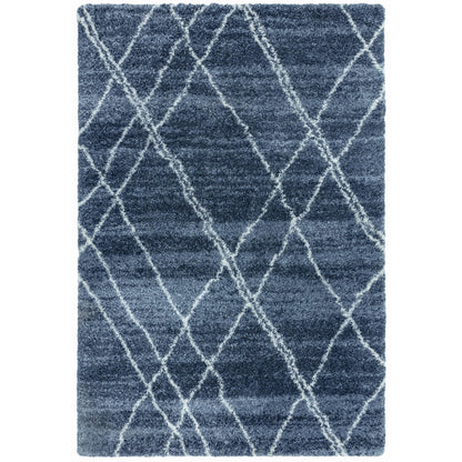 Alto AL01 Blue Cream – Bold Moroccan Intrigue and Soft Shaggy Comfort