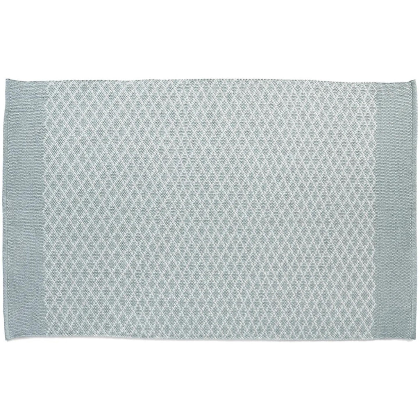 Hug Rug Woven Trellis Washable Indoor Outdoor Sky Grey