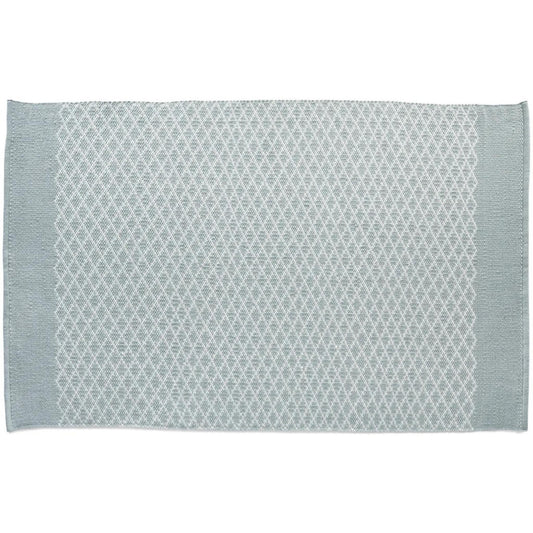 Hug Rug Woven Trellis Washable Indoor Outdoor Sky Grey